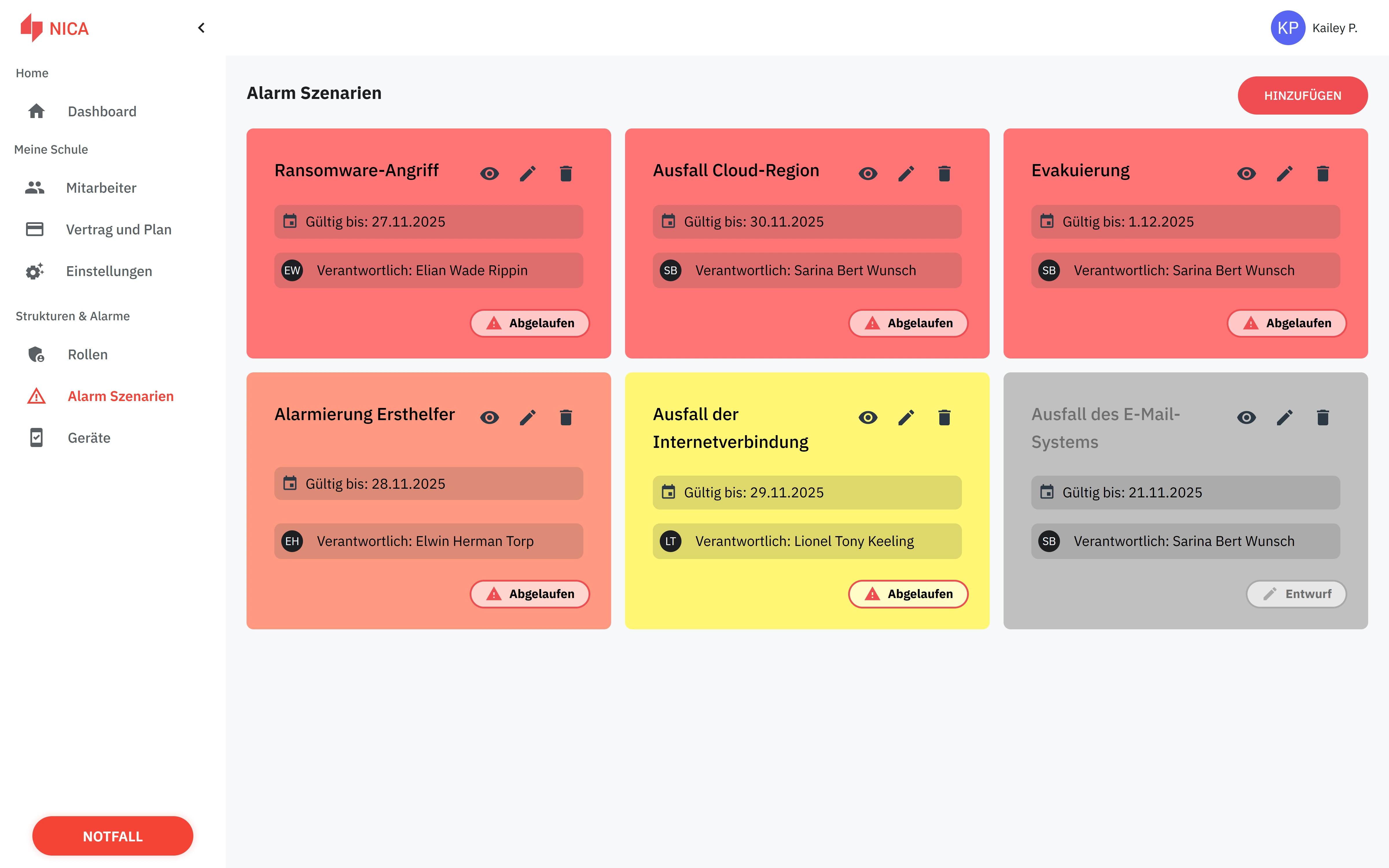 Alarm-App einfach per Web verwalten